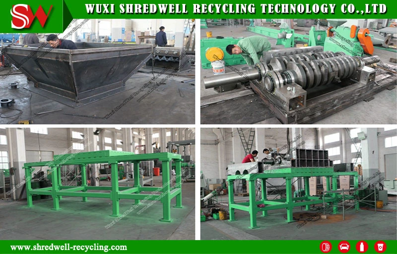 High Quality Recycling System to Shred Waste/Used/Scrap Tires