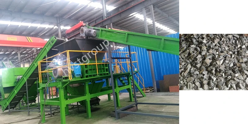 High Efficient Waste Tire Tyre Grinding Machine Rubber Powder Recycling System Factory