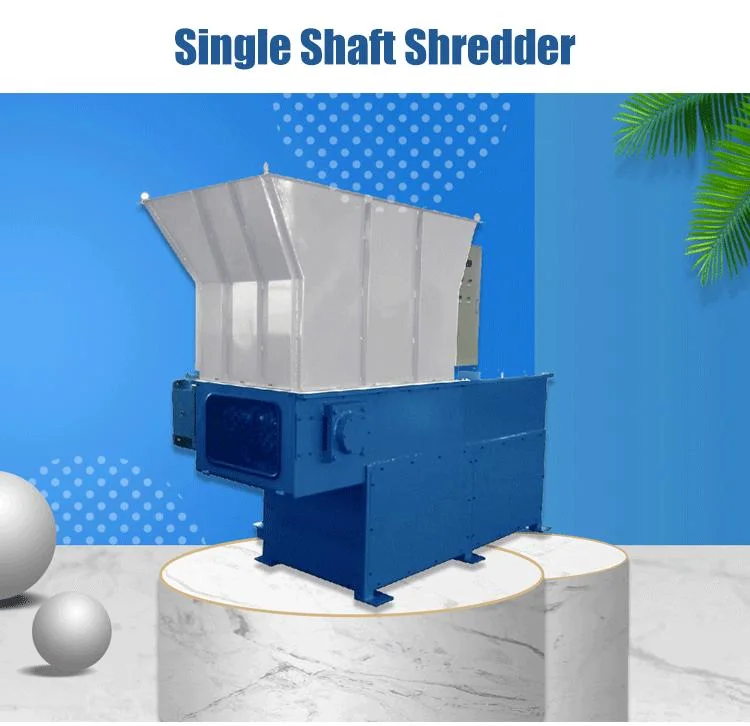 Single Shaft Shredder High Quality Industrial Pet Fiber Plastic Shredder Machines