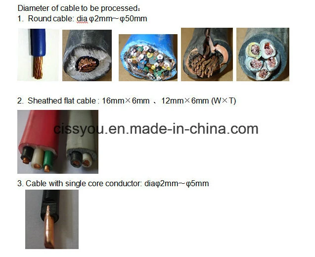 Waste Cable Wire Stripper Copper Stripping Peeling Recycling Machine