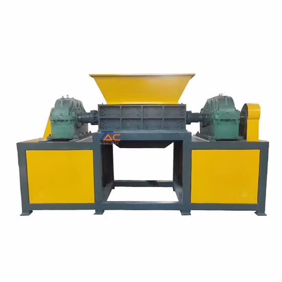 Shredder Machine HDPE Pipe Lumps Block Rubber Tire Double Single Shaft Shredding Machine Two Shaft Plastic Shredder